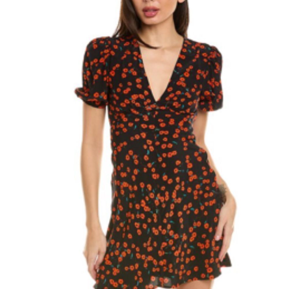 STAUD Milla Mini Dress In Red